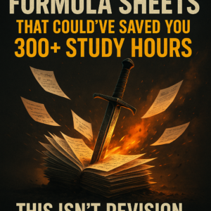 Handwritten Formula Sheets That Could’ve Saved You 300+ Study Hours
